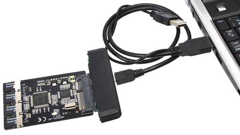 Illustration for article titled Recycle Your Old microSD Cards Into an SSD Drive